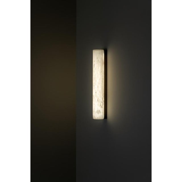 Large Roller WS Wall Lamp by United Alabaster For Sale - Image 4 of 16