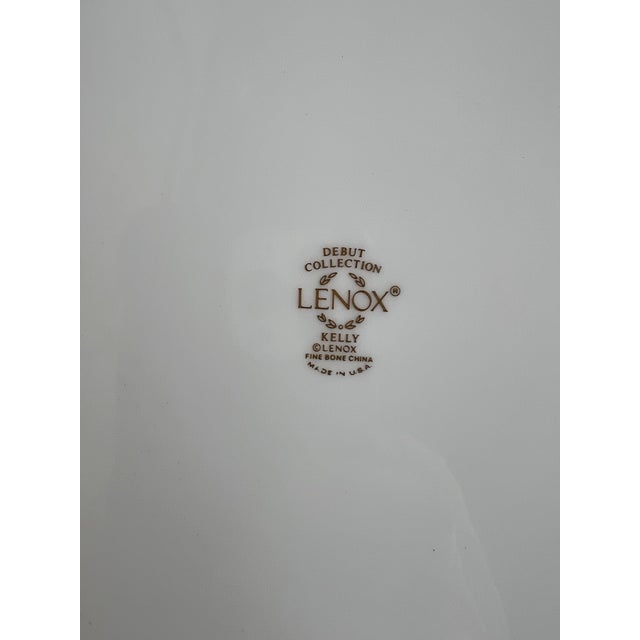 1980s 1980s Porcelain Art Deco Design Charger/ Dinner Plate by Lenox For Sale - Image 5 of 6