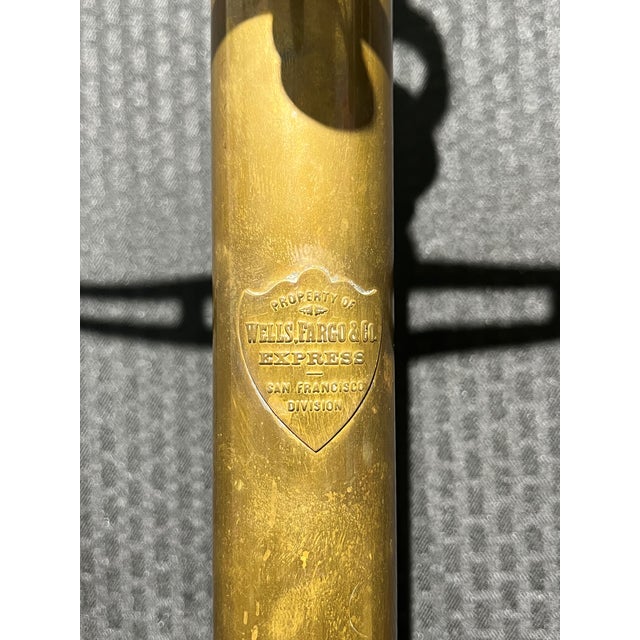 1940s Brass Wells Fargo San Francisco Banker Scales of Justice For Sale - Image 10 of 12