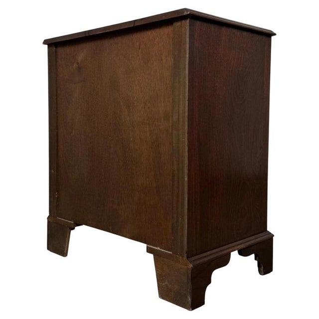 Brown Small 20th Century Bow-Front Chest of Drawers For Sale - Image 8 of 13