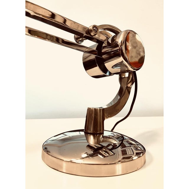 Silver Large Vintage Flexible Counterpoise Split Weight Table Lamp from Hadrill & Horstmann Ltd., 1950 For Sale - Image 8 of 18