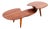 1960s Restored Space Age Biomorphic Two Tier Coffee Table in Solid Walnut, Attributed For Sale