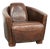 Aviator Cowhide Leather Armchair For Sale