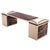 "Incurvato" Bench With Bronze and Burl Walnut, Hand Made For Sale In Los Angeles - Image 6 of 7