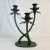 Metal 1970s Vintage Coastal Chic Cast Iron 3-Arm Palm Tree Candelabra. For Sale - Image 7 of 12