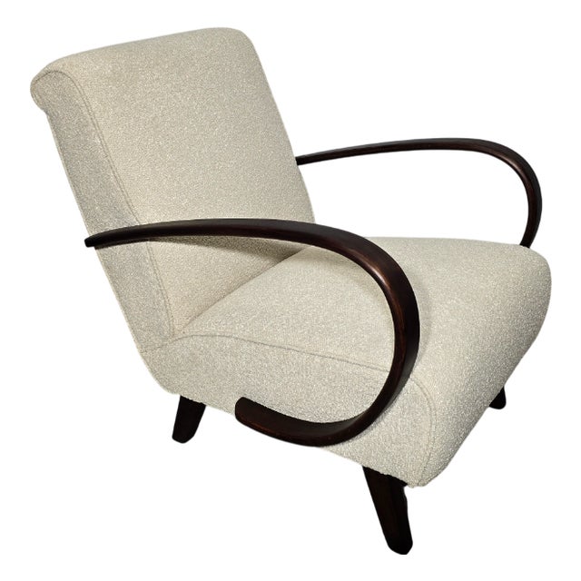 Art Deco Armchair by Jindrich Halabala, 1940s For Sale