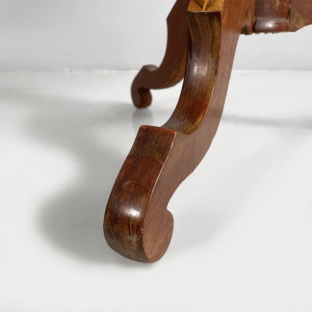 Italian Sorrento Style Wooden Chessboard Table, 1930s For Sale - Image 13 of 15