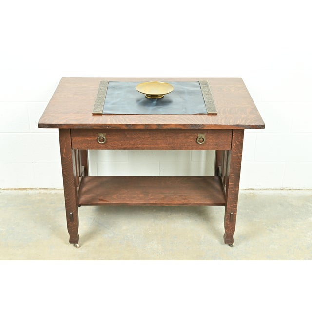 Tiffany Studios New York ‘Sea Anemone’ Bronze Doré Footed Tazza or Compote Dish For Sale - Image 10 of 11