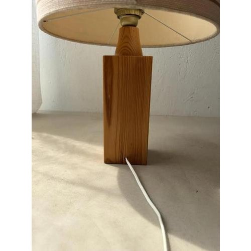 Vintage Pine Table Lamp, 1970s For Sale - Image 5 of 13