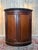 Wood Louis-Philippe Corner Cabinet in Flamed Mahogany and Veined Grey Marble For Sale - Image 7 of 7