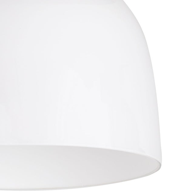 Regina Andrew Mixer Glass Flush Mount, Polished Nickel For Sale - Image 4 of 7