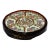 Mid 19th Century Famille Rose Medallion Sweetmeat Condiment 8 Piece Lazy Susan Lacquer Box For Sale