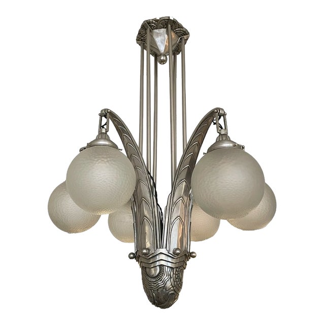 Art Deco Ceiling Lamp by Simonet Frères, 1930 For Sale