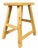 Vintage Rustic Stool in Elm For Sale
