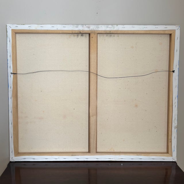 Early-21st Century Impressionist Acrylic-on-Canvas Waterfront Scene, Unframed For Sale - Image 17 of 18