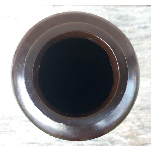 Meiji Era Bronze Vase with Egret Decoration by Mazayuki, Japan, 1890s For Sale - Image 11 of 12