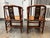 Late 19th Century Antique Chinese Horseshoe Armchairs, Pair For Sale - Image 5 of 12