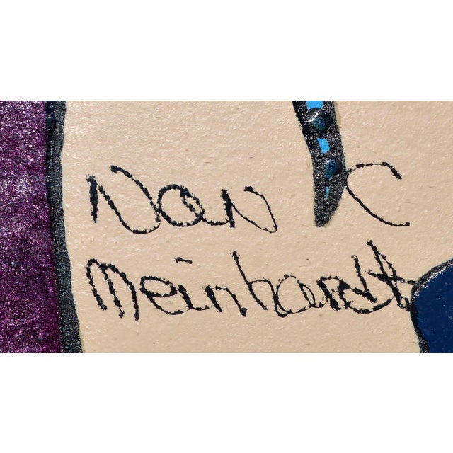 Contemporary Circular Figurative Abstract by NanC Meinhardt For Sale - Image 9 of 10