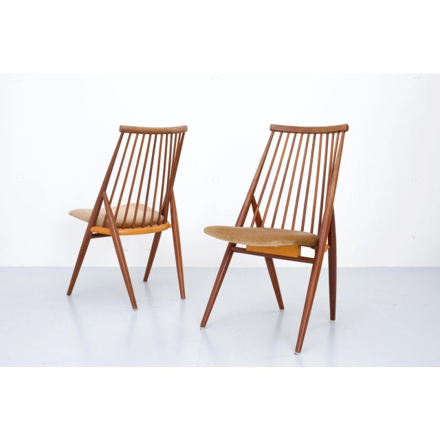 1960s Chairs Flamingo by Thea Leonard for Nässjö Stolfabrik, Sweden, 1960s, Set of 4 For Sale - Image 5 of 7