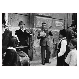 Erich Andres, Road Music in Santa Lucia, Naples, Italy in 1954, Photographic Print For Sale