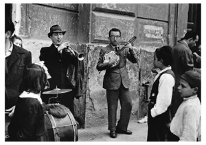 Erich Andres, Road Music in Santa Lucia, Naples, Italy in 1954, Photographic Print