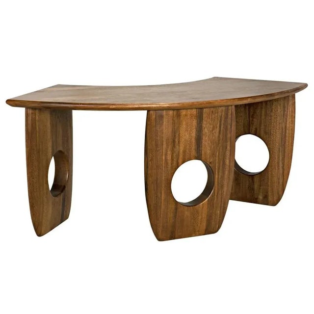 Mid-Century Modern NOIR Lobster Desk, Dark Walnut For Sale - Image 3 of 5