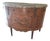 Early 20th Century French Louis XVI–Style Inlaid Marble-Top Demilune Cabinet, For Sale