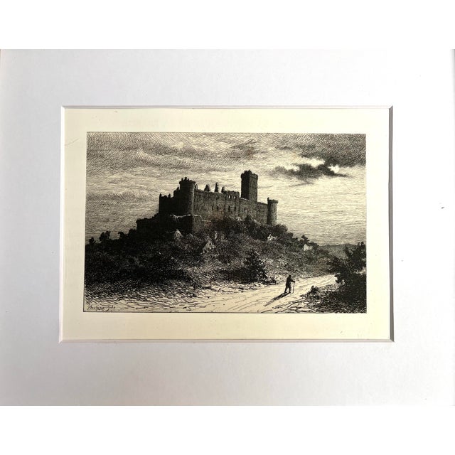 Late 19th Century Antique French Etching of Château De Castelnau-Bretenou c.1880 For Sale - Image 5 of 5