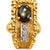 Vintage 14k Yellow Gold Oval Cat's Eye Chrysoberyl and Diamond Ring, Size 9.25 For Sale In New York - Image 6 of 7