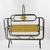 Mathieu Matégot Mid-Century Black, Yellow Lacquered Metal Magazine Holder For Sale - Image 16 of 17