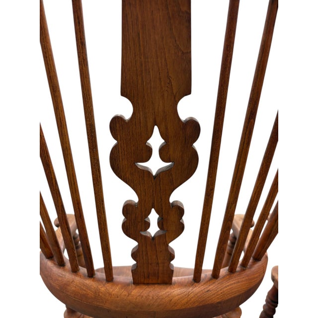 Wood Mid 19th Century Yorkshire Windsor Arm Chairs - a Pair For Sale - Image 7 of 11