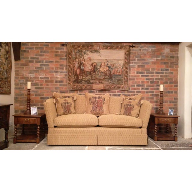 This tapestry depicts the capture of the town of Lille in August 1667 by the French army from the occupying Spaniards. The...