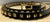 Onyx Valentino Rockstud Calfskin Belt, Original Out of Production, Gold-Tone Studs & Buckle, Made in Italy, Brand New For Sale - Image 8 of 12