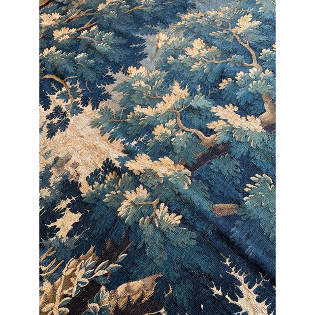 Antique 17th Century Flemish Verdure Landscape Tapestry For Sale In New York - Image 6 of 10