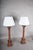 Neoclassical Wooden Fluted Column Table Lamps, 1960s, Set of 2 For Sale - Image 10 of 15