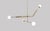 Brass Pendant Chandelier with Glass Globes by Naama Hofman for Naama Hofman Light Objects For Sale - Image 4 of 4