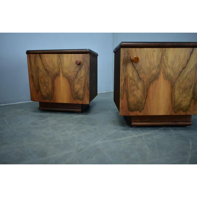 Art Deco Bedside Tables, Czechoslovakia, 1932, Set of 2 For Sale - Image 4 of 18