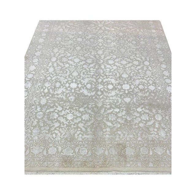 1990s 1990s Handwoven Persian Tabriz Style Area Rug 6x9 For Sale - Image 5 of 9