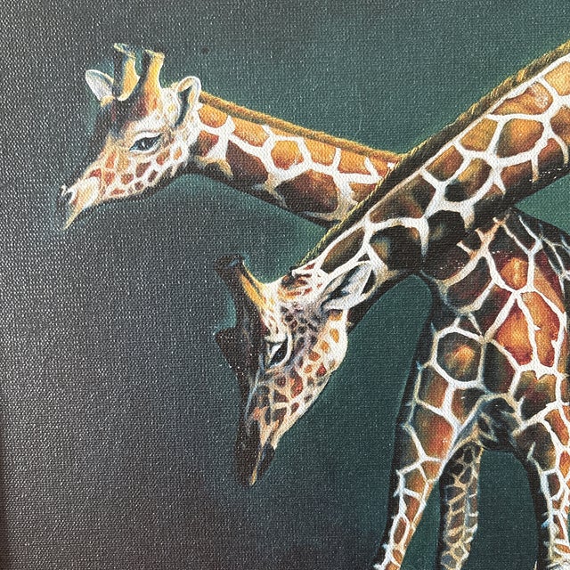 African Helmut Koller Giraffes Giclee For Sale - Image 3 of 8