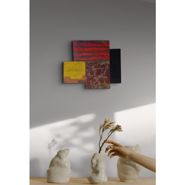 In this intimate series of small-scale wall relief sculptures, French abstract artist André Debono explores the tactile...