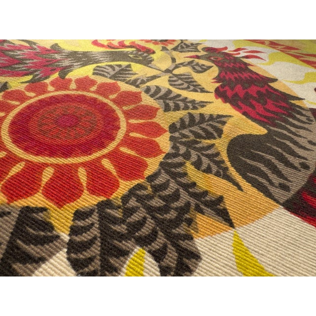1960s “Les Phénix” Wool Tapestry by Alain Cornic, Atelier Robert Four For Sale - Image 9 of 18