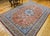 Persian Tabriz Rug, Hand-Knotted Wool & Silk, Fine Floral Pattern, Terracotta & Blue, 7x10 For Sale - Image 14 of 14