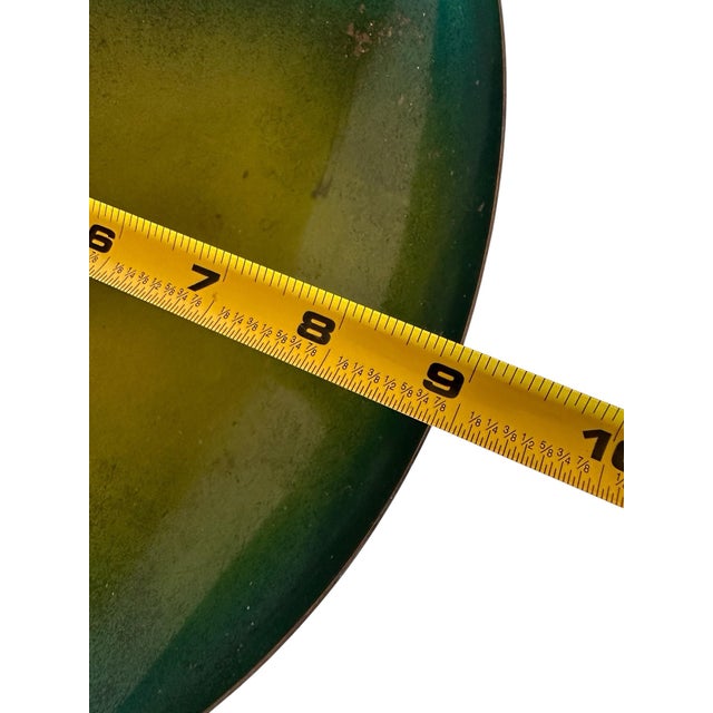Acid Yellow to Turquoise Blue Enamel Ombré Bowl For Sale - Image 10 of 10