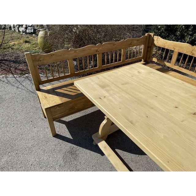 Farmhouse Corner Benches, Set of 2 For Sale - Image 11 of 16
