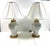 Vintage Fleur De Lis Porcelain Table Lamps Pair For Sale - Image 9 of 11