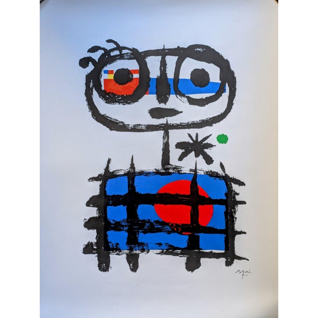 Joan Miró, Imaginary Boy, Sun Eater, Color Lithograph, 1970s For Sale - Image 7 of 7