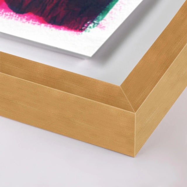 The Park by Gold Rush Art, Art Print in Gold Frame, Small Overall Size: 15x24 Frame Color: Gold