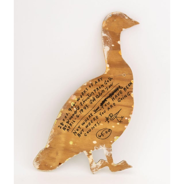 Howard Finster Landscape and Goose Panel, 1993 For Sale In New York - Image 6 of 7