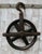 Antique Cast Iron Pulley Wheel, 1900s For Sale - Image 4 of 9