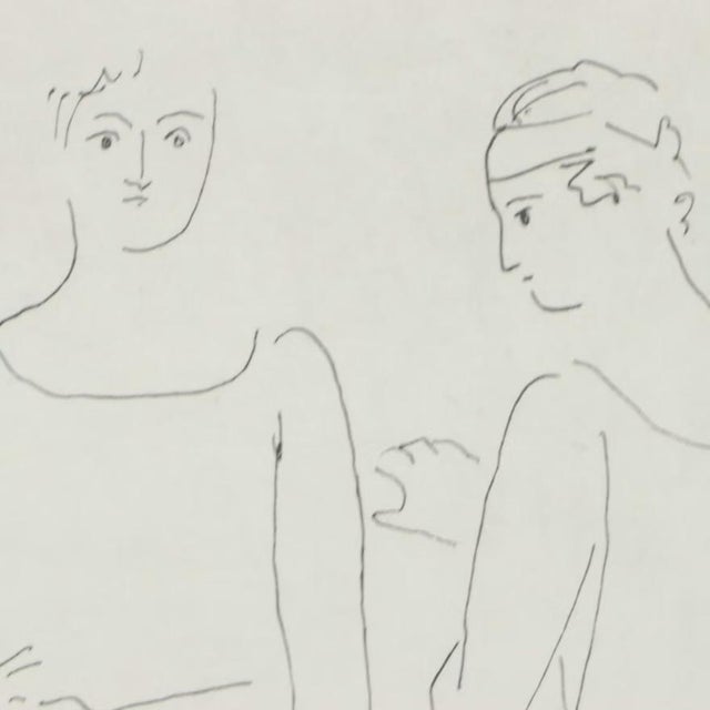 Drawing/Sketching Materials Pablo Picasso Signed and Numbered Photogravure of Two Dancers From "Grâce Et Mouvement," 1943 For Sale - Image 7 of 7